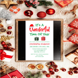 Convites Época Onederful do Natal de 1º Aniversário