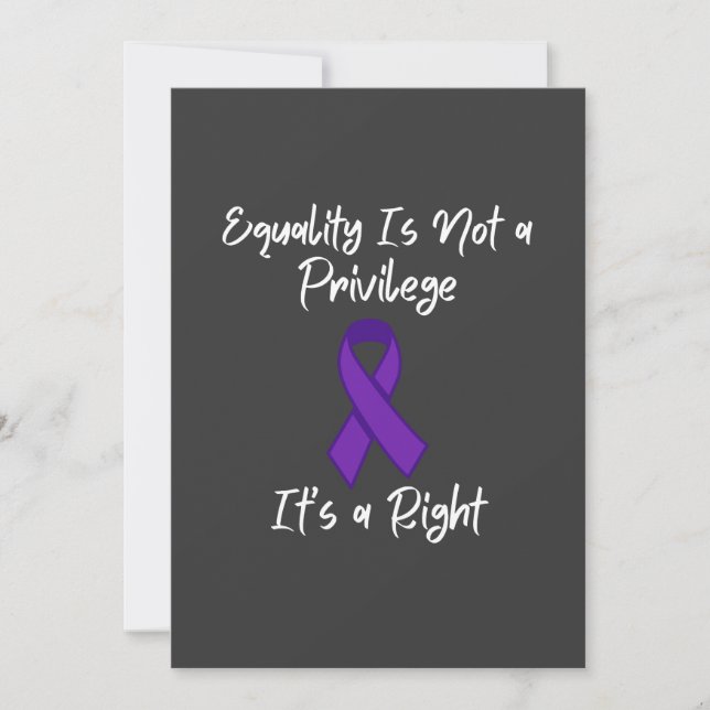Convites Equality is not a privilege it’s a right, feminism (Frente)