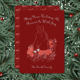 Convites Equestrian Christmas Card