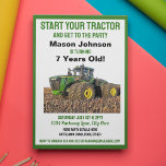 Convites Equipamento de Fazenda de Birthday Kid do Trator D<br><div class="desc">O convite de aniversário perfeito com um trator legal e um tema colorido de captação de olhos. Prepare-se para a Festa de aniversário do Teatro Trator! Este é o convite de aniversário perfeito para uma criança que ama equipamentos de fazenda.</div>