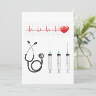 Convites Equipamento Médico Batimento Cardíaco Saúde