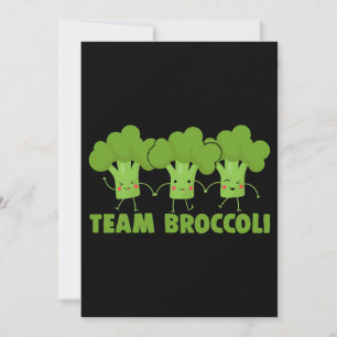 Convites Equipe Broccoli Funny Broccoli Equipe Veggie Veg