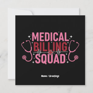 Convites Equipe de Cobrança Médica Engraçada Presente Orgul