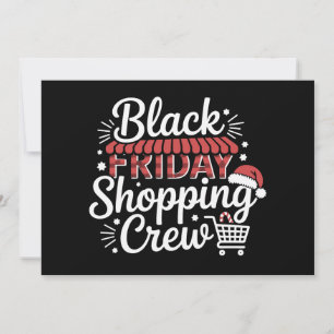 Convites Equipe de Compras da Black Friday Chapéu de Natal