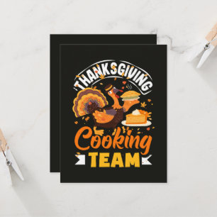 Convites Equipe de Culinária de Ação de Graças Jantar de Ou