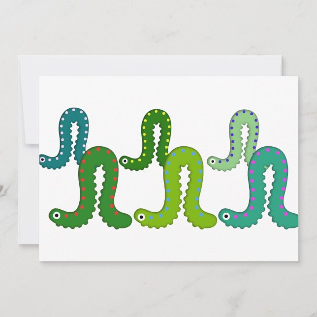 Convites Equipe de Drill do Worm Inch (Frente)