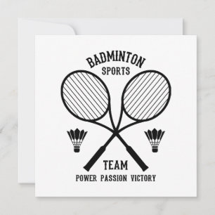 Convites Equipe de Esportes de Badminton