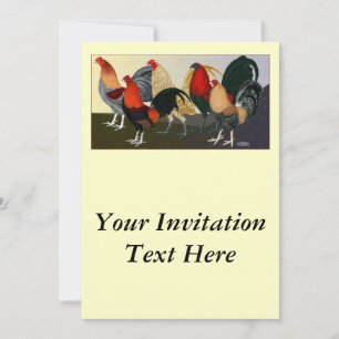 Convites Equipe de Sonhos de Rooster