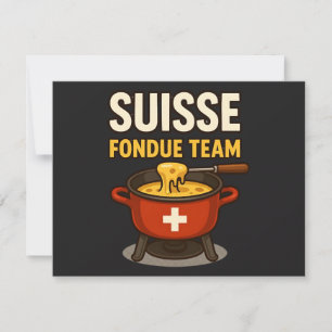 Convites Equipe Suisse Fondue