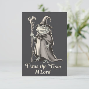 Convites Era o 'Tismo M'lord Funny Frog Wizard Meme 