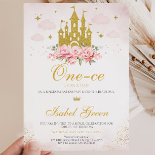 Convites Era Uma Vez Princesa 1º Aniversário