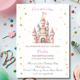 Convites Era uma vez, Princesa Aniversário Convidado