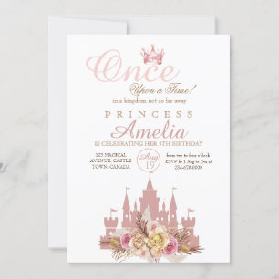 Convites Era uma vez Princesa Birthday