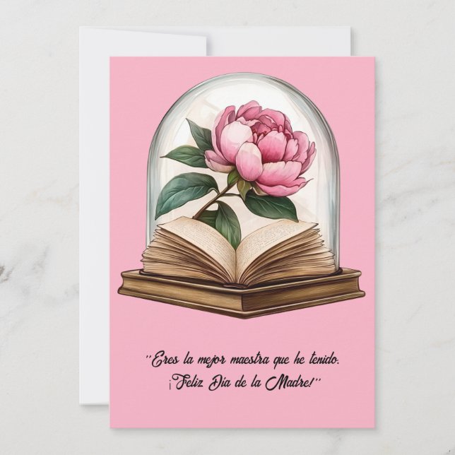 Convites "Eres la mejor maestra que he tenido. Madre" (Frente)