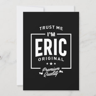 Convites Eric Personalizated Name Birthday Gift