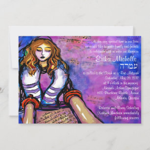 Convites Erikas convida para o hebraico