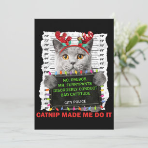 Convites Erva-Cidreira Natal Feio Para Gata Mãe Pai Gato Am