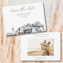 Esboço da Linha do Horizonte do Casamento em Portl