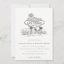 Esboço da Paisagem de Casamento em Las Vegas Nevad
