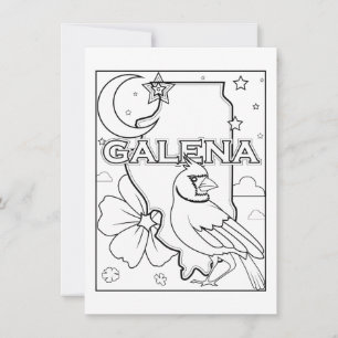 Convites esboço do estado de galena ilIllinois