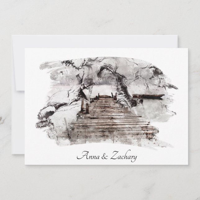 Convites *~* Escadas Japonesas Art +    RSVPQR AR27 Casamen (Frente)