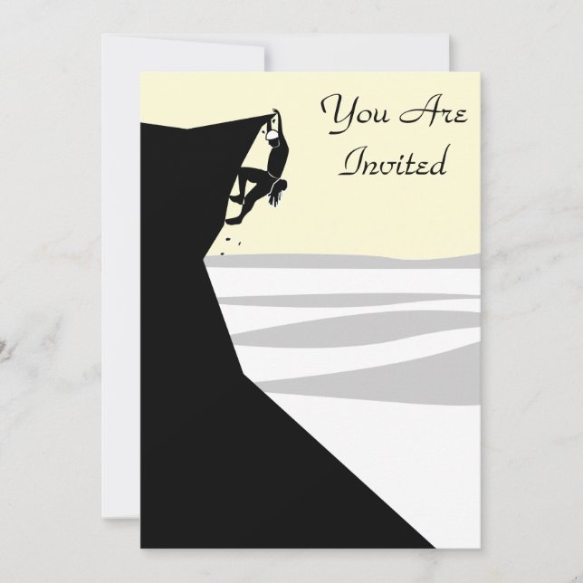 Convites Escalador de Rock 1 (Frente)