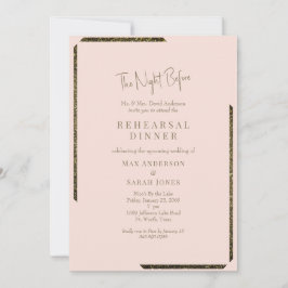 Convites Escamotear E Dourado A Noite Antes