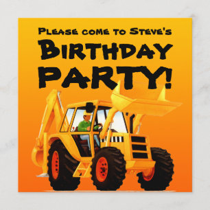 Convites Escavador feito sob encomenda do amarelo do