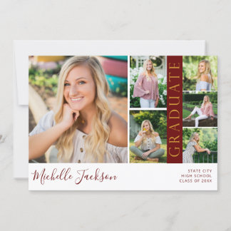 Convites Escola Espírito 6 Graduação Fotográfica Maroon G A