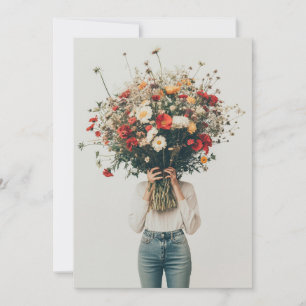 Convites Escondido atrás dos Blooms