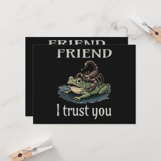 Convites Escorpião e Sapo - Amigo, Eu Confio em Você (Frente/Verso In Situ)