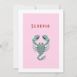 Convites Escorpião Rosa, zodíaco, signo do zodíaco