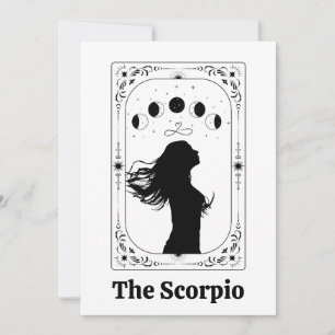 Convites Escorpião Zodíaco Tarot Feminista Amiga Mágica Mís