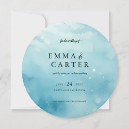 Convites Escrita Elegante Sob Casamento Por Aquarela Maríti