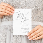 Convites Escrita Minimalista E Imaginosa Que Fazemos Casame<br><div class="desc">Este guião minimalista que fazemos ao convite para casamento é perfeito para o seu casamento clássico, preto e branco, moderno e mínimo moderno. A design apresenta uma caligrafia elegante, delicada e romântica escrita à mão com tipografia formal do chique. O olhar vai correr bem em qualquer época de casamento: primavera,...</div>