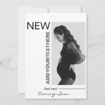 Escrita moderna, fotografia simples de gravidez e