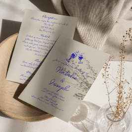 Convites Escrito À Mão Desenhado Retro Tudo Em Um Casamento