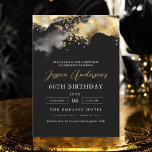 Convites Escrito Dourado e preto minimalista 60º aniversári<br><div class="desc">Comemore a fazer 60 anos de estilo com um Convite de Aniversário Dourado e Preto para Script Minimalista! Apresentando sotaques negros e dourados, tipografia elegante da escrita, e um design limpo e moderno, este convite dá o tom para uma celebração sofisticada. Perfeito para qualquer lugar, de salões quentes a encontros...</div>
