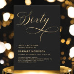 Convites Escrito Elegante 60 Black Dourado 60º Aniversário<br><div class="desc">Celebre uma ocasião importante com graça e estilo. Este Elegante Script Sessenta Preto Dourado 60º Convite de Aniversário apresenta um esquema refinado de cores preto e dourado, aperfeiçoado com belas letras de escrita. Perfeito para comemorar 60 anos de vida, esse convite exude sofisticação e elegância, fazer a escolha ideal para...</div>