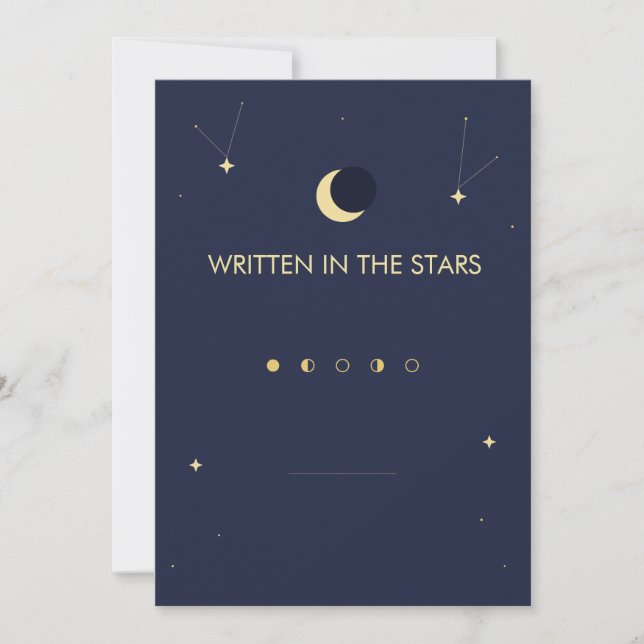 Convites Escrito nas Estrelas  (Frente)