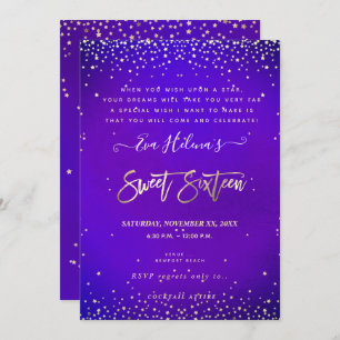Convites Escrito no Stars Sweet 16, Ultra Violet