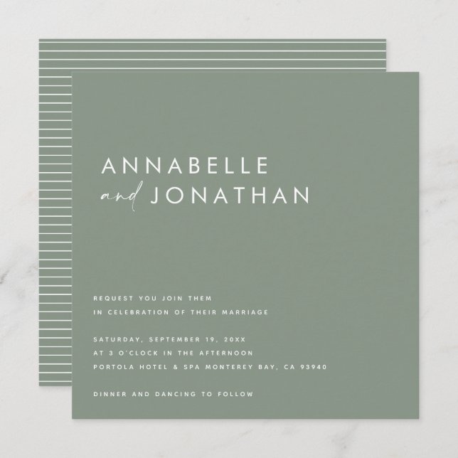 Convites Escrito preto moderno - natas - mínimo (Frente/Verso)