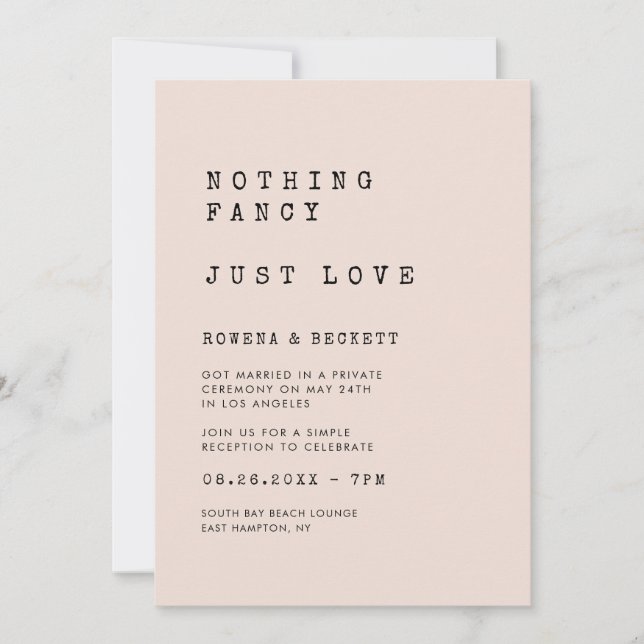 Convites Escritor de máquina virtual rosa Nada rico Apenas  (Frente)