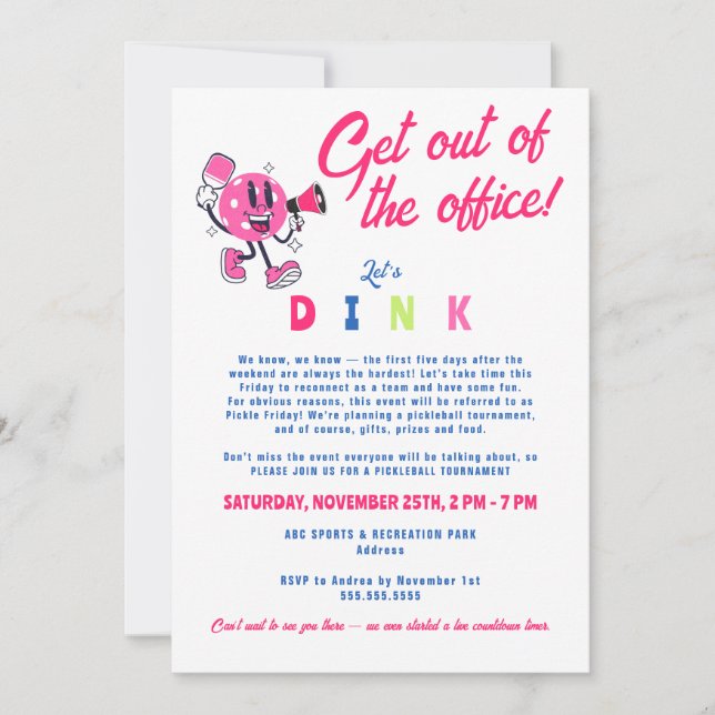 Convites Escritório Engraçado Equipe Construindo O Jogo De  (Frente)