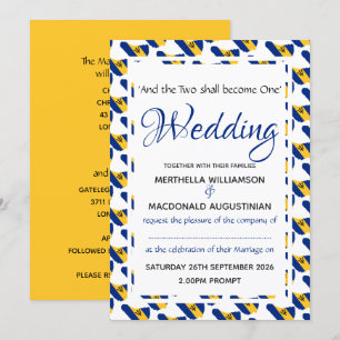 Convites Escritura Personalizada de Celebração de Casamento