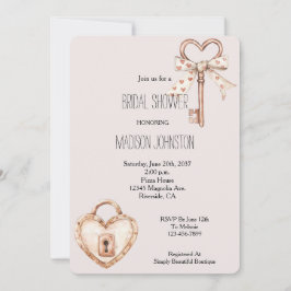 Convites Esmagar Chave Ao Meu Chá de panela Cardíaco