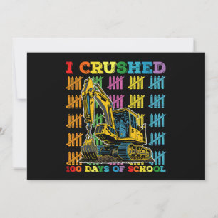Convites Esmagei 100 Dias De Escavador Escolar