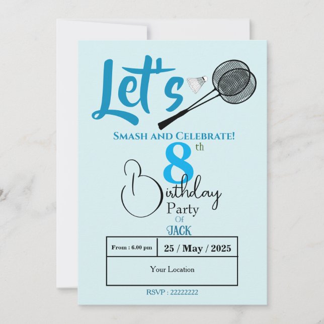 Convites Esmague a diversão!  (Frente)