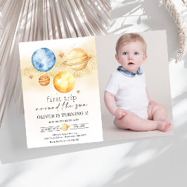 Convites Espaço Astronauta Primeira Viagem Em Torno Da Foto