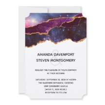 Espaço Azul e Roxo e Estrelas Casamento Moderno